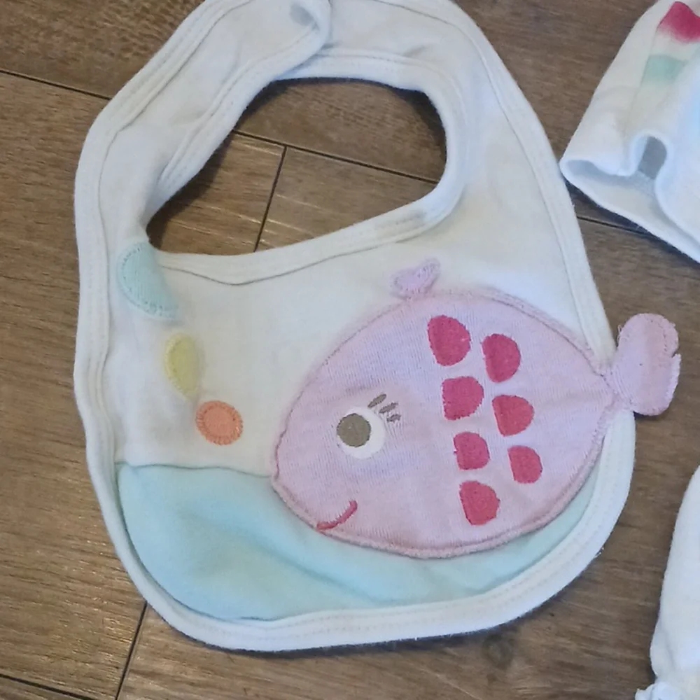 Koala Baby Organic Cream Color Fish-Themed 4 Piece Set